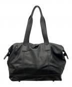 PORTERポーター）の古着「レザーボストンバッグ」｜ブラック