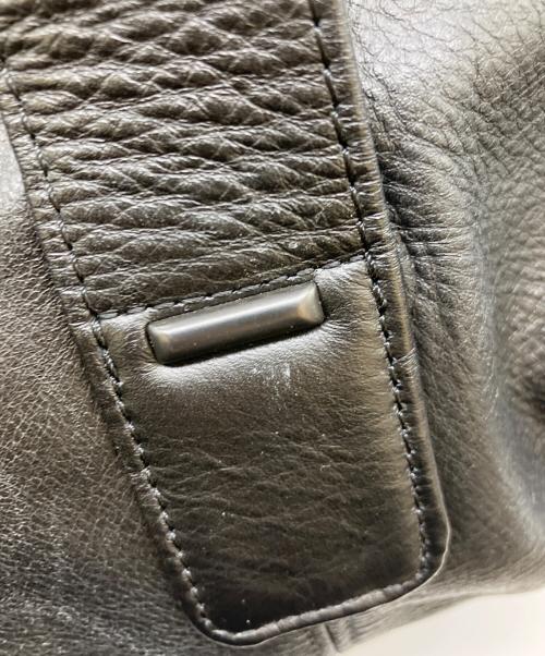 PORTER（ポーター）PORTER (ポーター) レザーボストンバッグ ブラックの古着・服飾アイテム