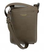 BLACK LABEL CRESTBRIDGEブラックレーベル クレストブリッジ）の古着「エンボスチェックスマートフォンショルダーケース」｜ブラウン