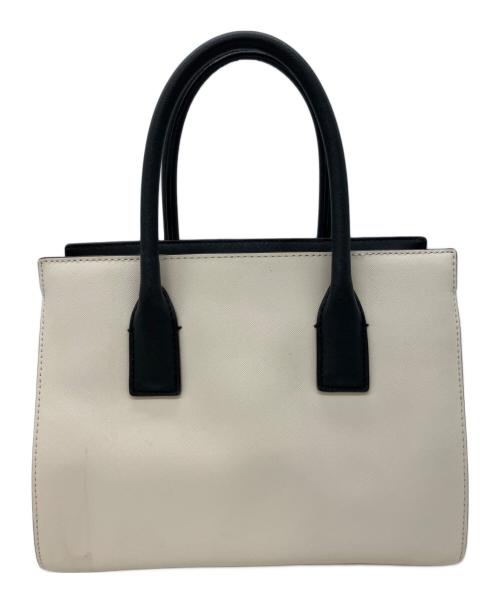 Kate Spade（ケイトスペード）Kate Spade (ケイトスペード) 2WAYバッグ ホワイト×ブラックの古着・服飾アイテム
