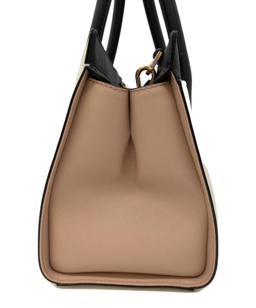 Kate Spade（ケイトスペード）Kate Spade (ケイトスペード) 2WAYバッグ ホワイト×ブラックの古着・服飾アイテム