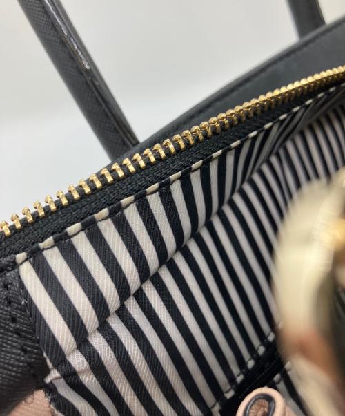 Kate Spade（ケイトスペード）Kate Spade (ケイトスペード) 2WAYバッグ ホワイト×ブラックの古着・服飾アイテム