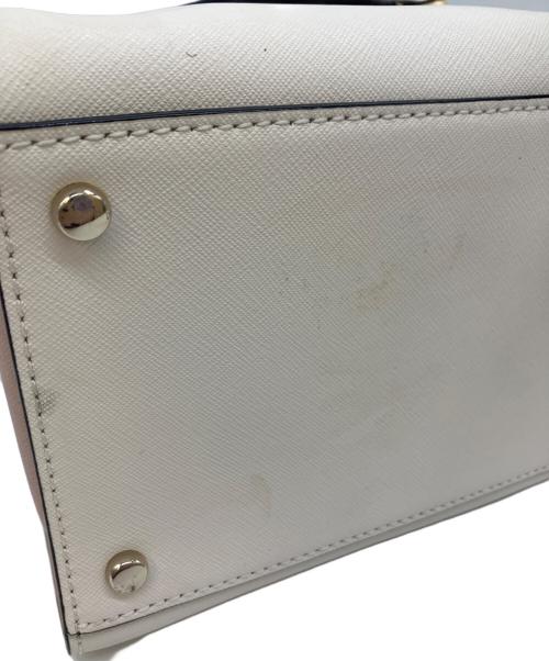 Kate Spade（ケイトスペード）Kate Spade (ケイトスペード) 2WAYバッグ ホワイト×ブラックの古着・服飾アイテム