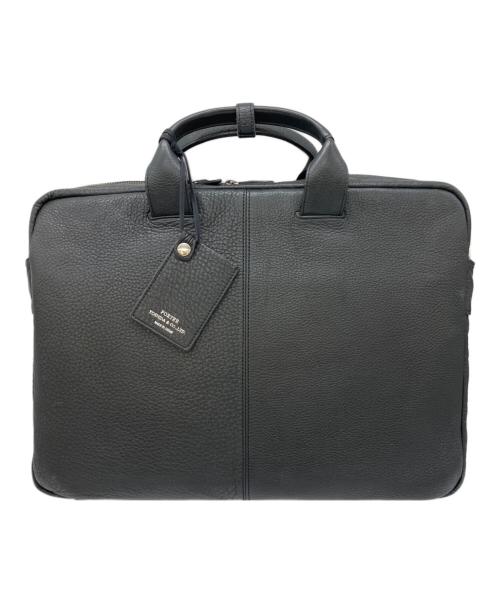 PORTER（ポーター）PORTER (ポーター) レザーハンドバッグ ブラックの古着・服飾アイテム