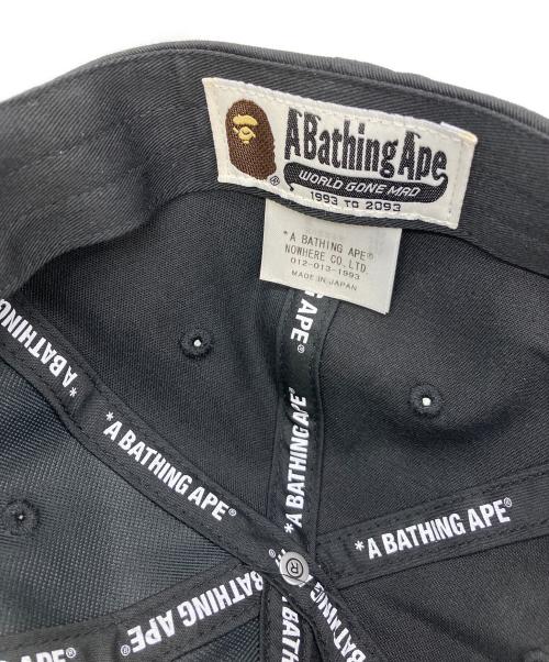 A BATHING APE（ア ベイシング エイプ）A BATHING APE (ア ベイシング エイプ) キャップ ブラックの古着・服飾アイテム