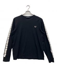 FRED PERRY（フレッドペリー）の古着「長袖カットソー」｜ブラック