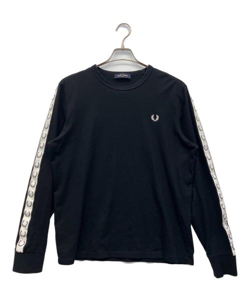 FRED PERRY（フレッドペリー）FRED PERRY (フレッドペリー) 長袖カットソー ブラック サイズ:Lの古着・服飾アイテム