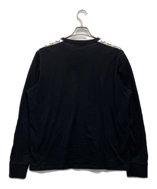 FRED PERRY（フレッドペリー）FRED PERRY (フレッドペリー) 長袖カットソー ブラック サイズ:Lの古着・服飾アイテム