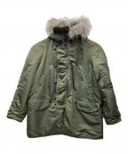 ALPHAアルファ）の古着「N-3Bタイプコート」｜オリーブ