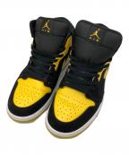 NIKEナイキ）の古着「ハイカットスニーカー」｜ブラック×イエロー