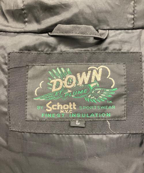 Schott（ショット）Schott (ショット) ダウンジャケット ブラック サイズ:Lの古着・服飾アイテム