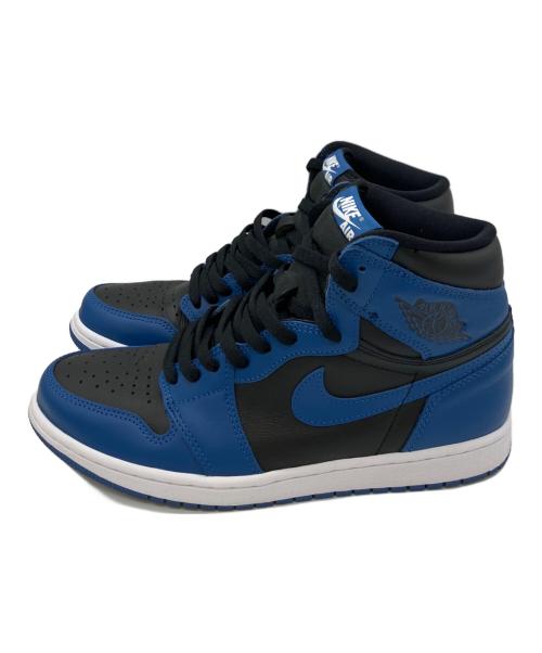 NIKE（ナイキ）NIKE (ナイキ) AIR JORDAN 1 RETRO HIGH ブラック×ブルー サイズ:27の古着・服飾アイテム