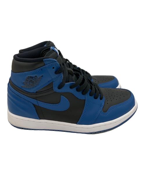 NIKE（ナイキ）NIKE (ナイキ) AIR JORDAN 1 RETRO HIGH ブラック×ブルー サイズ:27の古着・服飾アイテム
