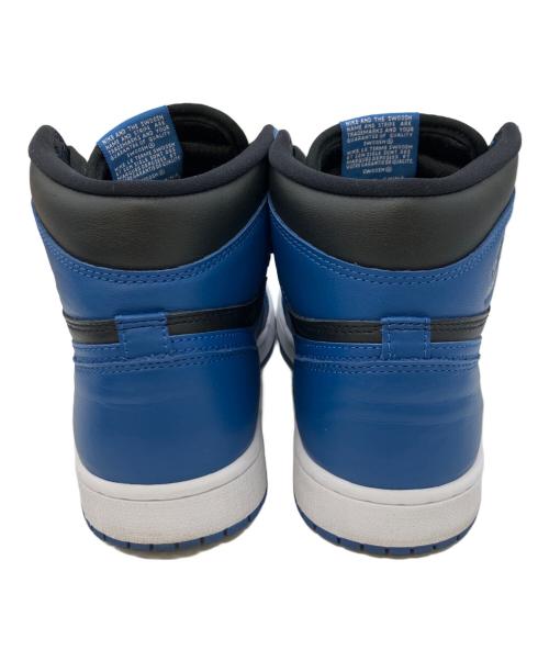 NIKE（ナイキ）NIKE (ナイキ) AIR JORDAN 1 RETRO HIGH ブラック×ブルー サイズ:27の古着・服飾アイテム