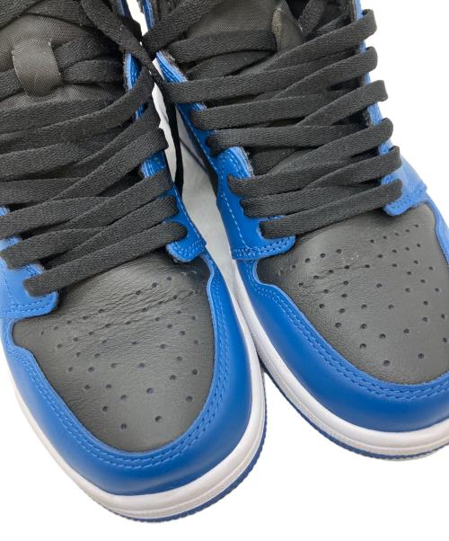 NIKE（ナイキ）NIKE (ナイキ) AIR JORDAN 1 RETRO HIGH ブラック×ブルー サイズ:27の古着・服飾アイテム