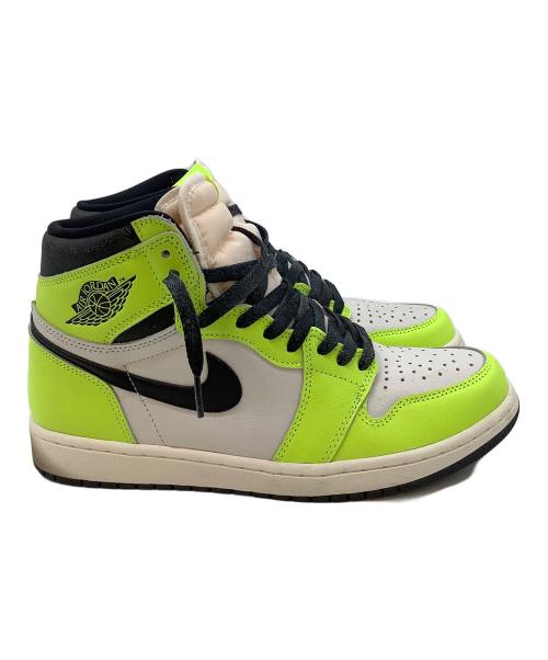 NIKE（ナイキ）NIKE (ナイキ) AIR JORDAN 1 RETRO HIGH OG ホワイト×イエロー サイズ:US9.5の古着・服飾アイテム