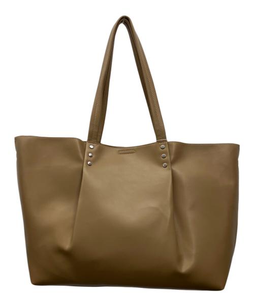 BEAUTY&YOUTH UNITED ARROWS（ビューティーアンドユースユナイテッドアローズ）BEAUTY&YOUTH UNITED ARROWS (ビューティーアンドユースユナイテッドアローズ) フェイクレザートートバッグ ベージュの古着・服飾アイテム