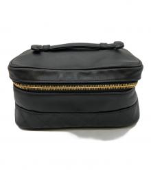 CHANEL（シャネル）の古着「バニティバッグ」｜ブラック×ゴールド