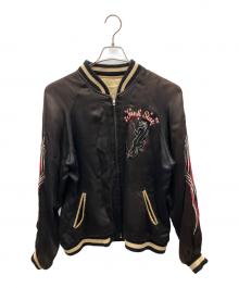 JUNK STAR（ジャンクスター）の古着「スカル柄リバーシブルスカジャン」｜ブラック