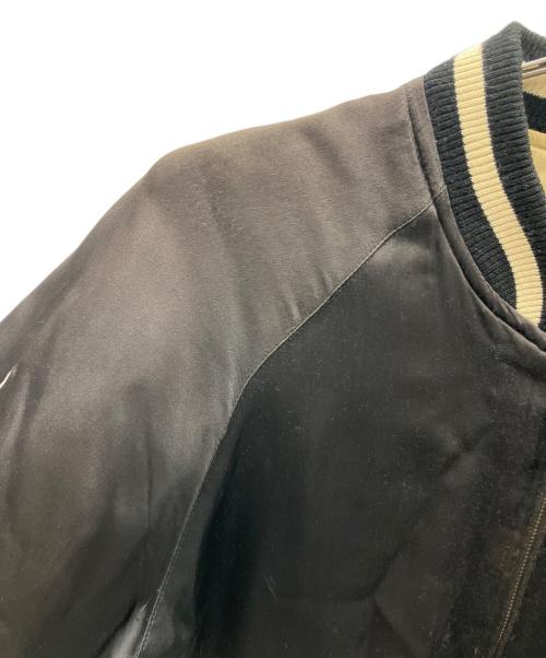 JUNK STAR（ジャンクスター）JUNK STAR (ジャンクスター) スカル柄リバーシブルスカジャン ブラック サイズ:Lの古着・服飾アイテム