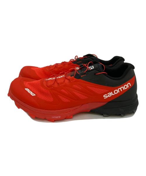 SALOMON（サロモン）SALOMON (サロモン) シューズ レッド×ブラック サイズ:28.5の古着・服飾アイテム