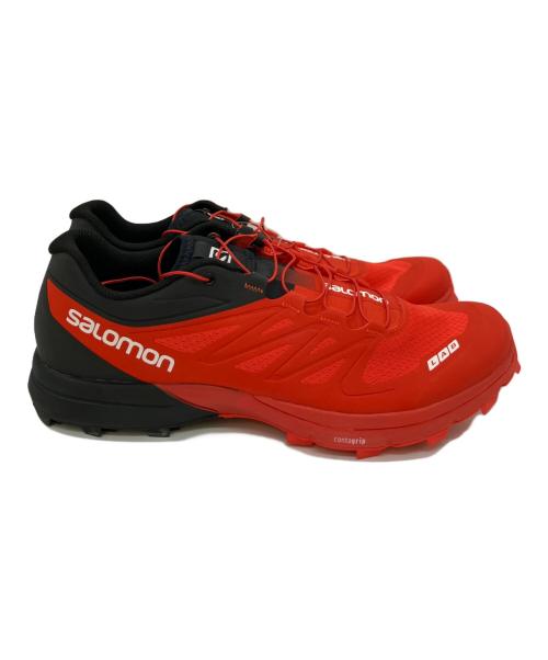 SALOMON（サロモン）SALOMON (サロモン) シューズ レッド×ブラック サイズ:28.5の古着・服飾アイテム