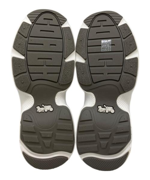 COACH（コーチ）COACH (コーチ) ローカットスニーカー ホワイト×ベージュ サイズ:24の古着・服飾アイテム