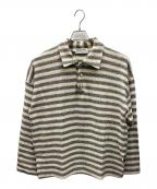 YAMAMOTOYOHJIヤマモトヨウジ）の古着「ニットポロシャツ」｜ベージュ×グレー