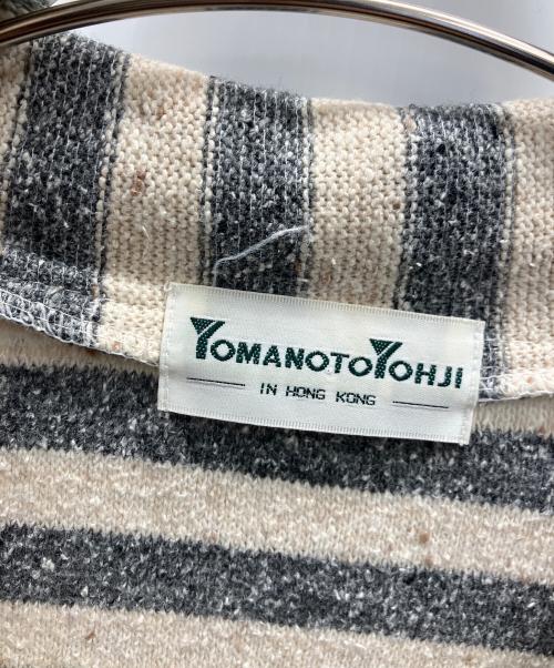 YAMAMOTOYOHJI（ヤマモトヨウジ）YAMAMOTOYOHJI (ヤマモトヨウジ) ニットポロシャツ ベージュ×グレー サイズ:不明の古着・服飾アイテム