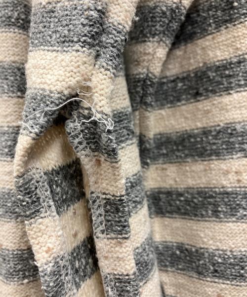 YAMAMOTOYOHJI（ヤマモトヨウジ）YAMAMOTOYOHJI (ヤマモトヨウジ) ニットポロシャツ ベージュ×グレー サイズ:不明の古着・服飾アイテム