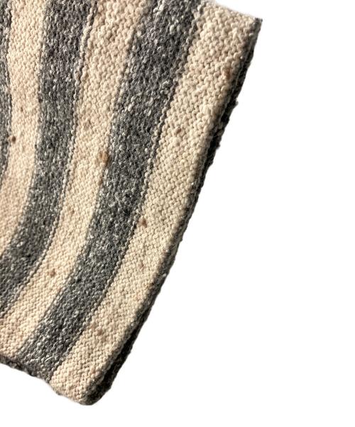 YAMAMOTOYOHJI（ヤマモトヨウジ）YAMAMOTOYOHJI (ヤマモトヨウジ) ニットポロシャツ ベージュ×グレー サイズ:不明の古着・服飾アイテム