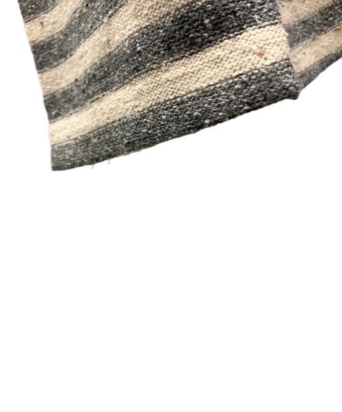 YAMAMOTOYOHJI（ヤマモトヨウジ）YAMAMOTOYOHJI (ヤマモトヨウジ) ニットポロシャツ ベージュ×グレー サイズ:不明の古着・服飾アイテム