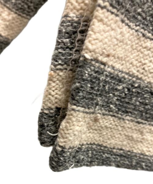 YAMAMOTOYOHJI（ヤマモトヨウジ）YAMAMOTOYOHJI (ヤマモトヨウジ) ニットポロシャツ ベージュ×グレー サイズ:不明の古着・服飾アイテム