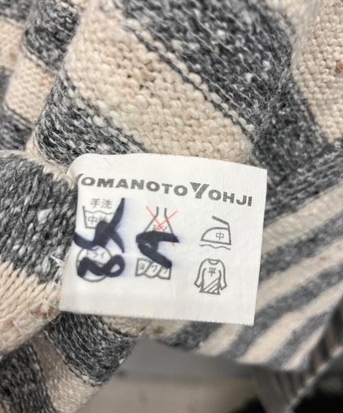 YAMAMOTOYOHJI（ヤマモトヨウジ）YAMAMOTOYOHJI (ヤマモトヨウジ) ニットポロシャツ ベージュ×グレー サイズ:不明の古着・服飾アイテム