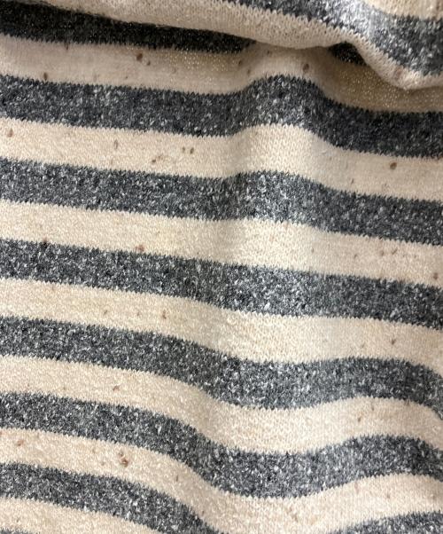 YAMAMOTOYOHJI（ヤマモトヨウジ）YAMAMOTOYOHJI (ヤマモトヨウジ) ニットポロシャツ ベージュ×グレー サイズ:不明の古着・服飾アイテム