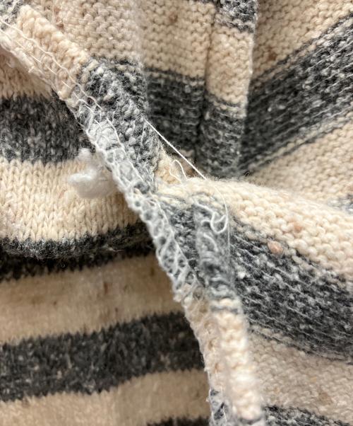 YAMAMOTOYOHJI（ヤマモトヨウジ）YAMAMOTOYOHJI (ヤマモトヨウジ) ニットポロシャツ ベージュ×グレー サイズ:不明の古着・服飾アイテム