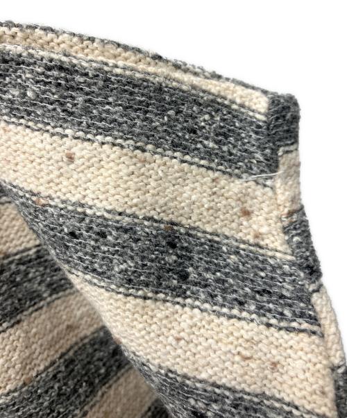 YAMAMOTOYOHJI（ヤマモトヨウジ）YAMAMOTOYOHJI (ヤマモトヨウジ) ニットポロシャツ ベージュ×グレー サイズ:不明の古着・服飾アイテム