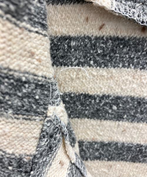 YAMAMOTOYOHJI（ヤマモトヨウジ）YAMAMOTOYOHJI (ヤマモトヨウジ) ニットポロシャツ ベージュ×グレー サイズ:不明の古着・服飾アイテム