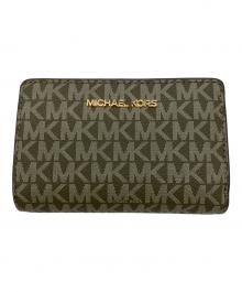 MICHAEL KORS（マイケル・コース）の古着「2つ折り財布」｜オリーブ