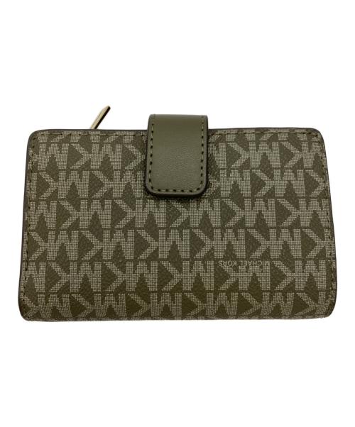 MICHAEL KORS（マイケル・コース）MICHAEL KORS (マイケル・コース) 2つ折り財布 オリーブの古着・服飾アイテム