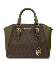 MICHAEL KORS（マイケル・コース）の古着「ハンドバッグ」｜オリーブ×ブラウン