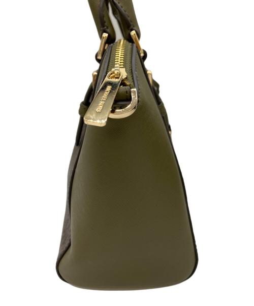 MICHAEL KORS（マイケル・コース）MICHAEL KORS (マイケル・コース) ハンドバッグ オリーブ×ブラウンの古着・服飾アイテム