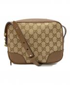 GUCCIグッチ）の古着「ショルダーバッグ」｜ブラウン×ベージュ