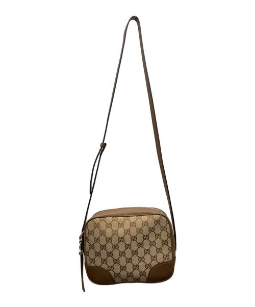 GUCCI（グッチ）GUCCI (グッチ) ショルダーバッグ ブラウン×ベージュの古着・服飾アイテム