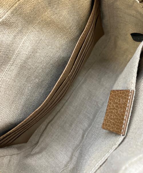 GUCCI（グッチ）GUCCI (グッチ) ショルダーバッグ ブラウン×ベージュの古着・服飾アイテム