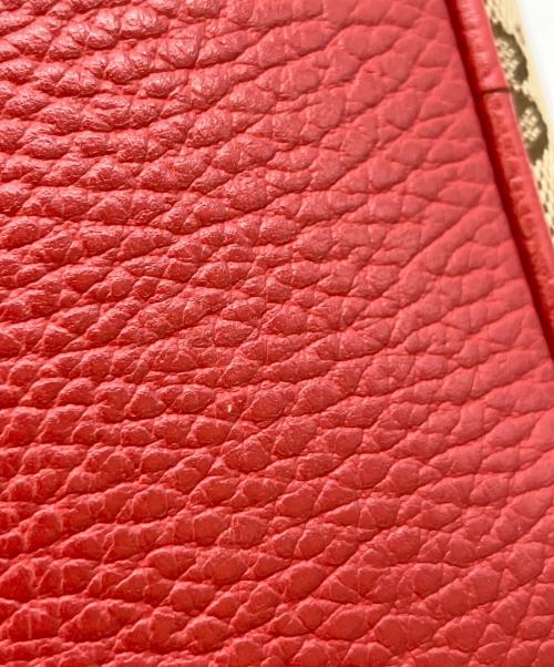 GUCCI（グッチ）GUCCI (グッチ) ショルダーバッグ ベージュ×レッドの古着・服飾アイテム