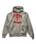 Champion Premium Reverse Weaveチャンピオン プレミアム リバースウィーブ）の古着「プルオーバーパーカー」｜グレー