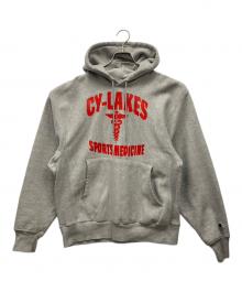 Champion Premium Reverse Weave（チャンピオン プレミアム リバースウィーブ）の古着「プルオーバーパーカー」｜グレー