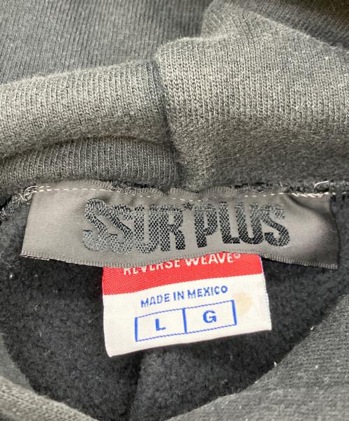 SSUR PLUS（サープラス）SSUR PLUS (サープラス) Champion (チャンピオン) プルオーバーパーカー ブラック サイズ:Lの古着・服飾アイテム