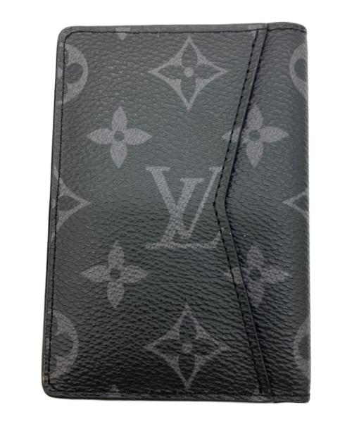 LOUIS VUITTON（ルイ ヴィトン）LOUIS VUITTON (ルイ ヴィトン) カードケース ブラック×グレーの古着・服飾アイテム